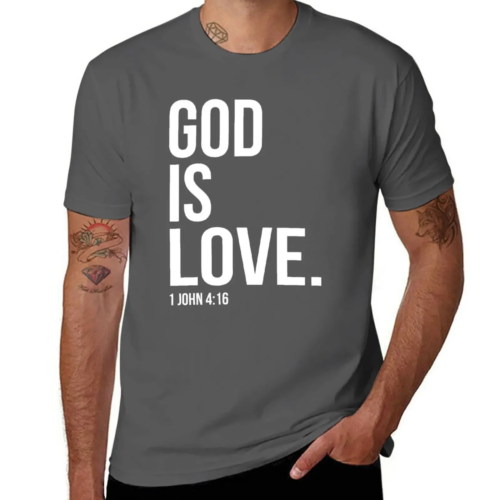 New God Is Love Bible Scripture Verse Christian Gift T-Shirt aesthetic clothes anime mens workout Informal manga Sweatshirt