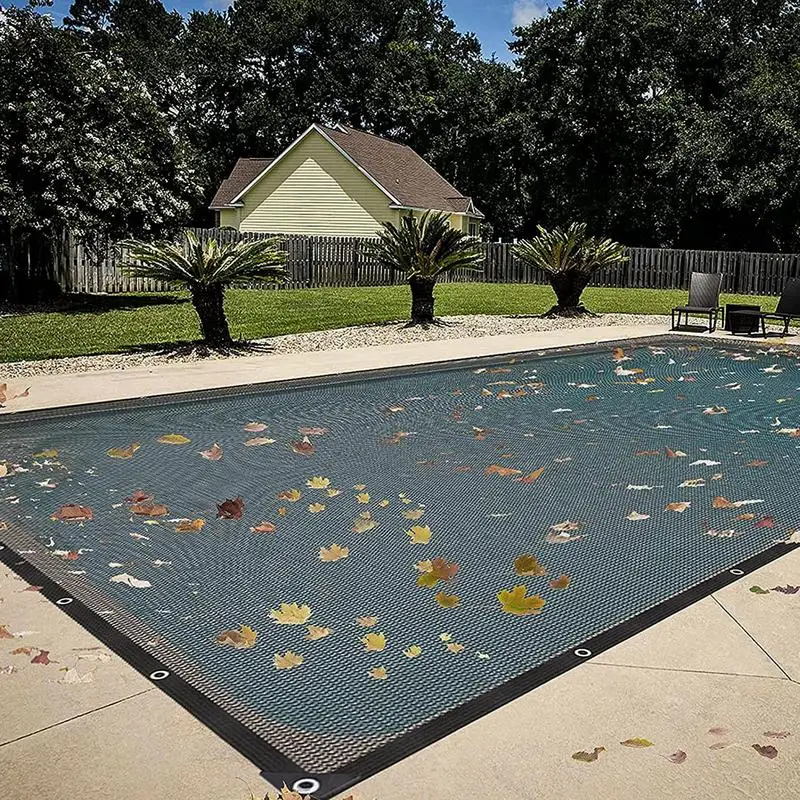 Leaf Netting Swimming Pool Leaf Net Cover Fine Mesh Pool Screen Cover Pond Net For Inground And AboveGround Rectangle Pools