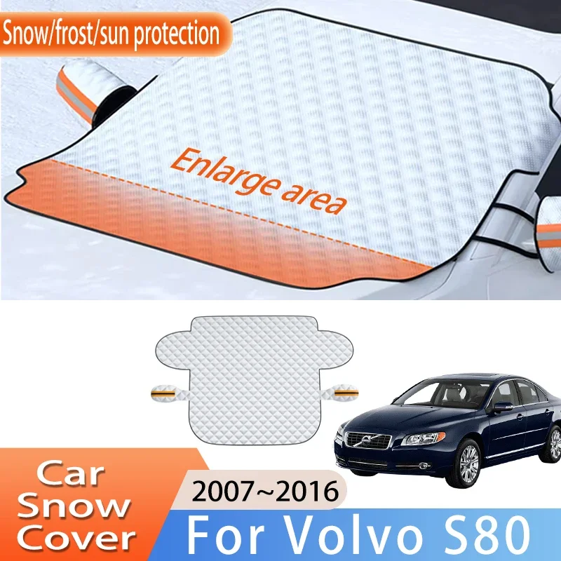 Car Accessories For Volvo S80 2007~2016 2012 Upgrade Front Windscreen Snow Cover Ice Frost Sun Protector Waterproof Auto Parts