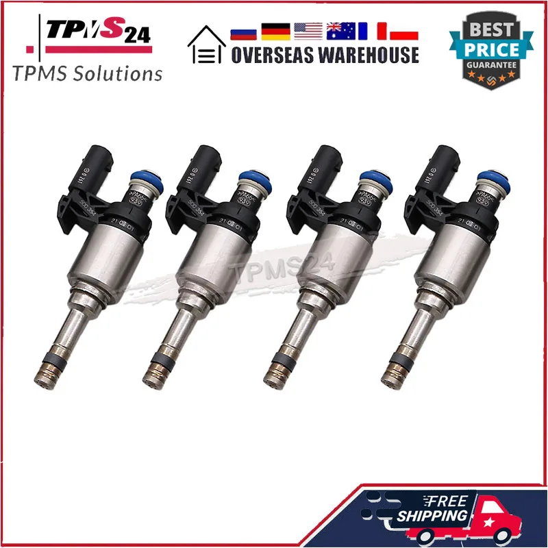 For 2013-2017 Volkswagen Jetta Audi A3 Sportback e-tron New Set of 4 GDI Fuel Injectors 04E906036Q