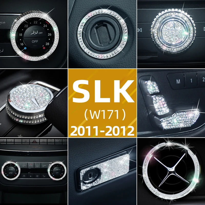 For Mercedes-Benz W171 Refitted Vehicle SLK200 SLK250 SLK350 Series Automotive Interior Renovation Diamond Decoration