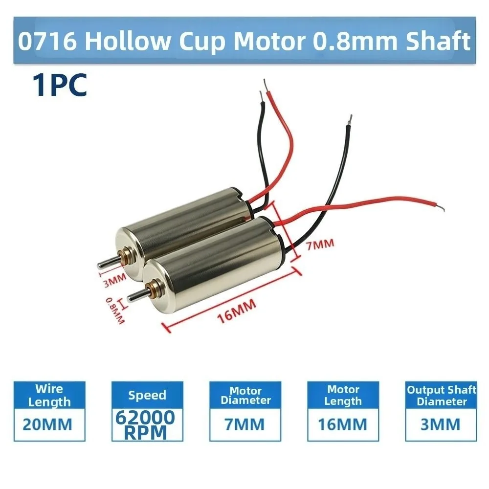 412 612 614 716 720 8520 1015 1020 DC Motor Multistyles Metal 716 Hollow Cup Motor 3-3.7VDC Motor