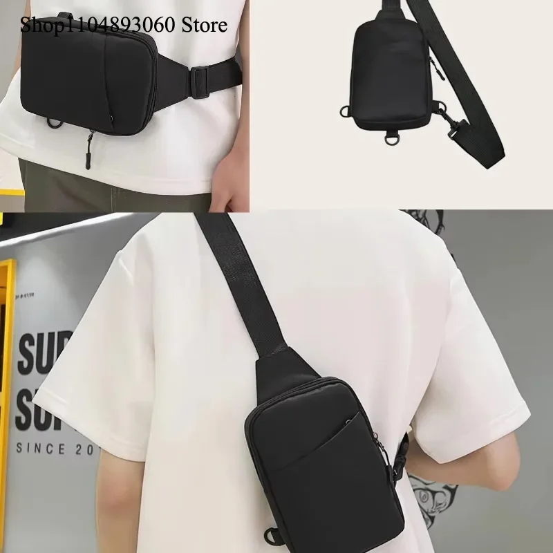 

Mini Minimalist Sling Bag Black Messenger Bag Fashion Shoulder Bag Casual Chest Bag Backpack Variable Waist Bag Mobile Phone Bag