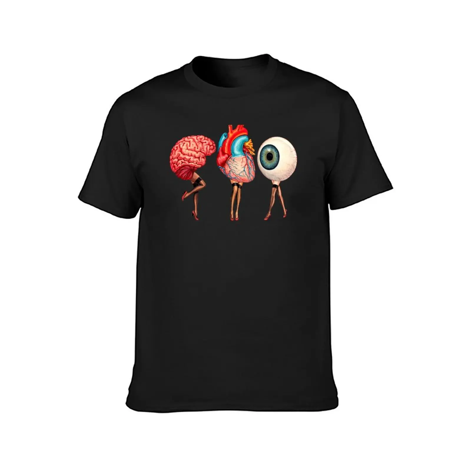 Heart, Brain, Eyeball Pin-Ups T-Shirt Aesthetic clothing new edition sweat shirts, men