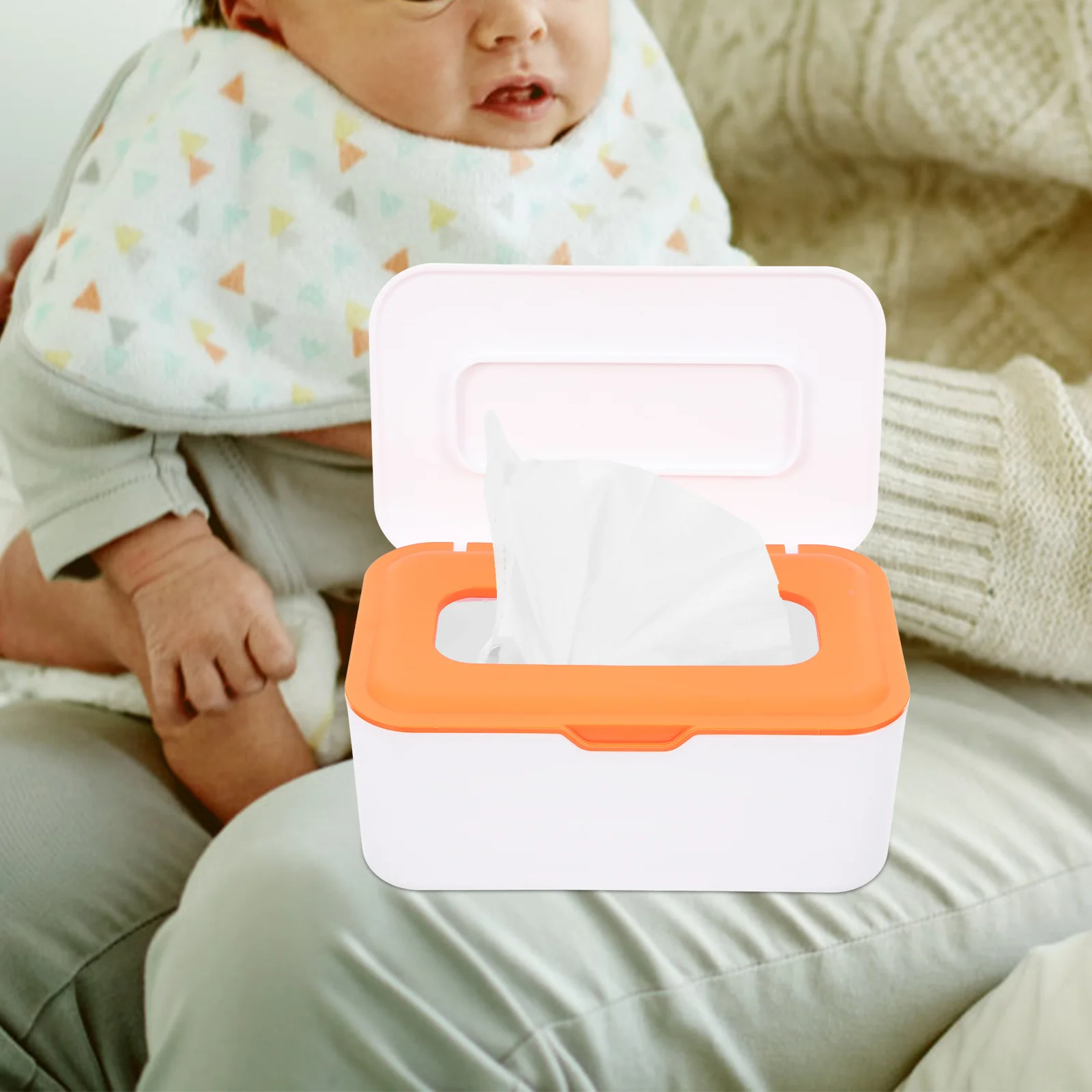 Estuche para toallitas de bebé, portátil, duradero, recargable, soporte para pañuelos húmedos, caja organizadora para el hogar, cochecito, almacenamiento de escritorio, soporte para toallitas de bebé