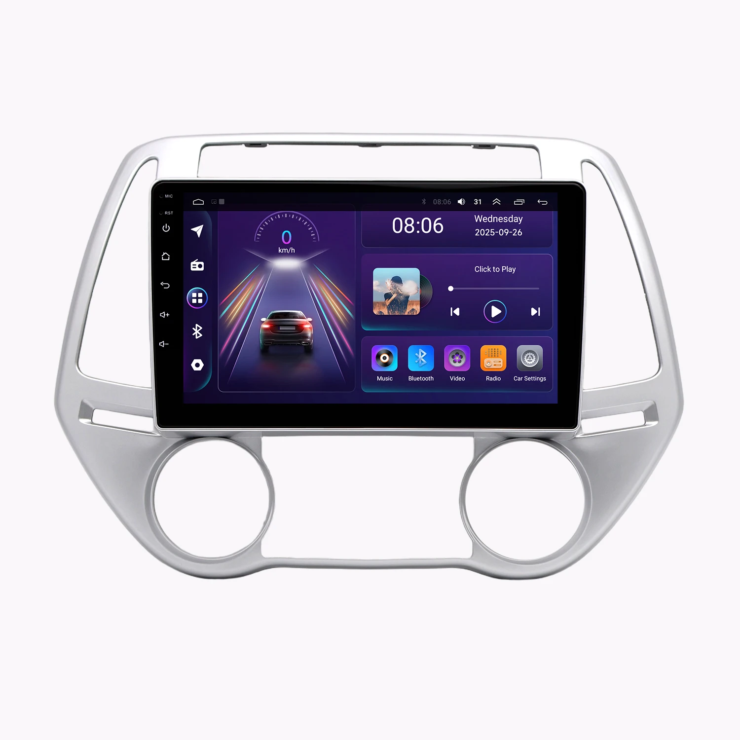 

I20 GPS Navigation All-in-one Machine CD Player SD Card Reversing Rearview Camera Android Touch Screen Built-in WiFi Dashboard