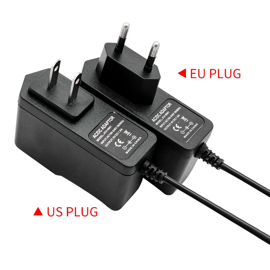 AC DC Adapter 5V 9V 12V 15V 24V Switching Power Supply Various Voltage 12V 1A 2A 3A With DC Female 8PCS Jack DC Connector EU US