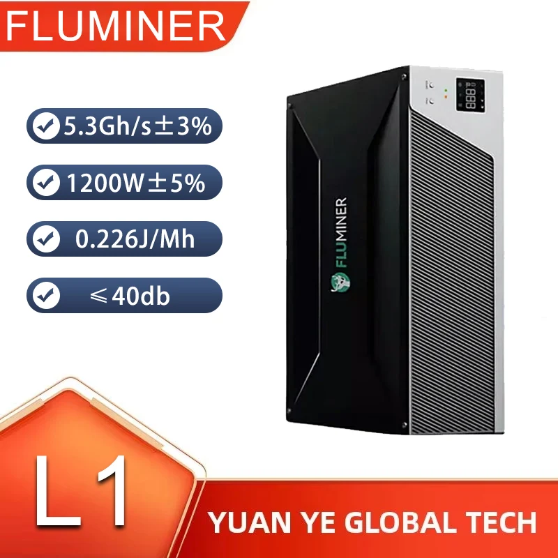 플루미너 L1 도지 LTC BEL 코인 채굴 알고리즘, 스크립트 홈 마이닝 머신, ASIC 채굴 재고, 5.3Gh/s, 1200W, 신제품