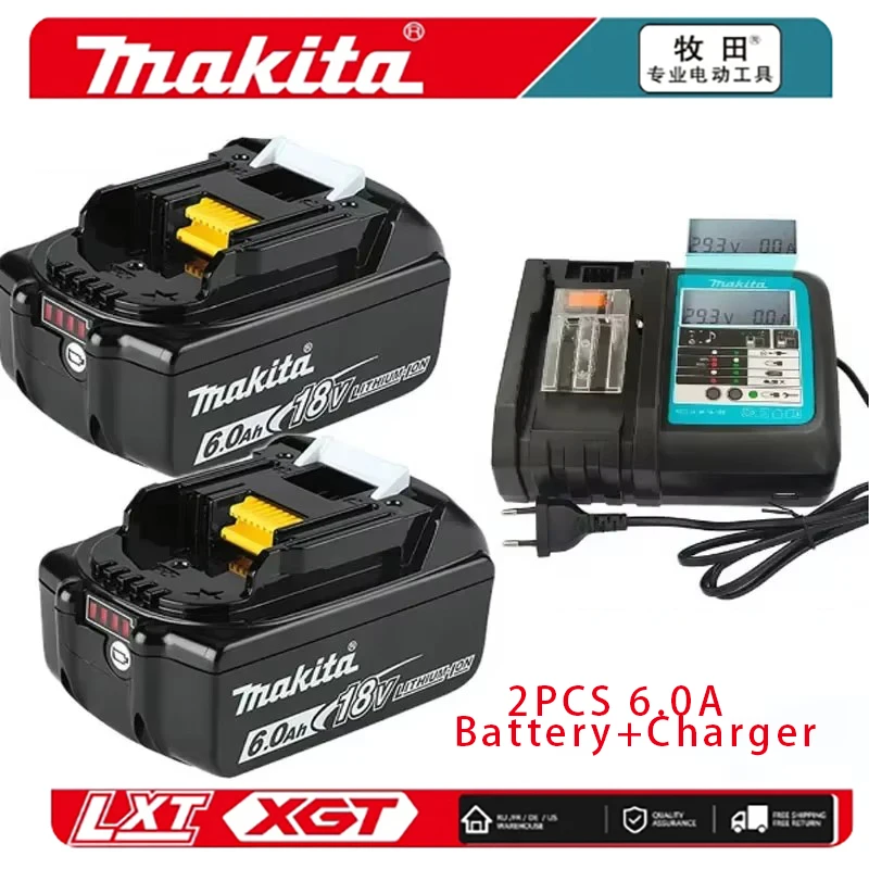 Batería recargable de 18V para Makita LXT400, herramientas eléctricas 6Ah, 18V, makita con reemplazo de iones de litio LED