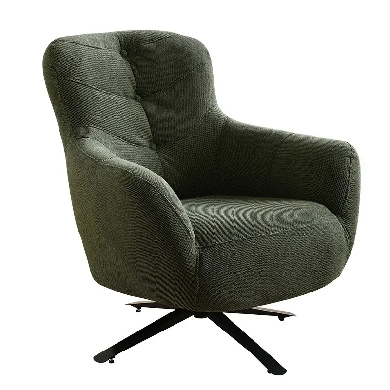Italian minimalist single rotating sofa chair comfortable and sedentary
