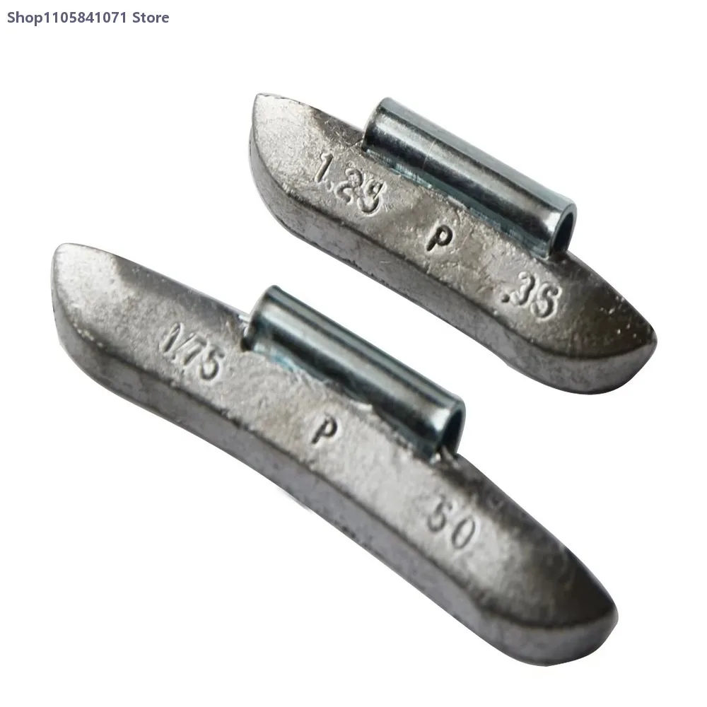 Car Wheel Balance Weights Zinc Coated Iron Clip-On Tire Balancing Weights Auto Repair Tool Universal Fit Durable