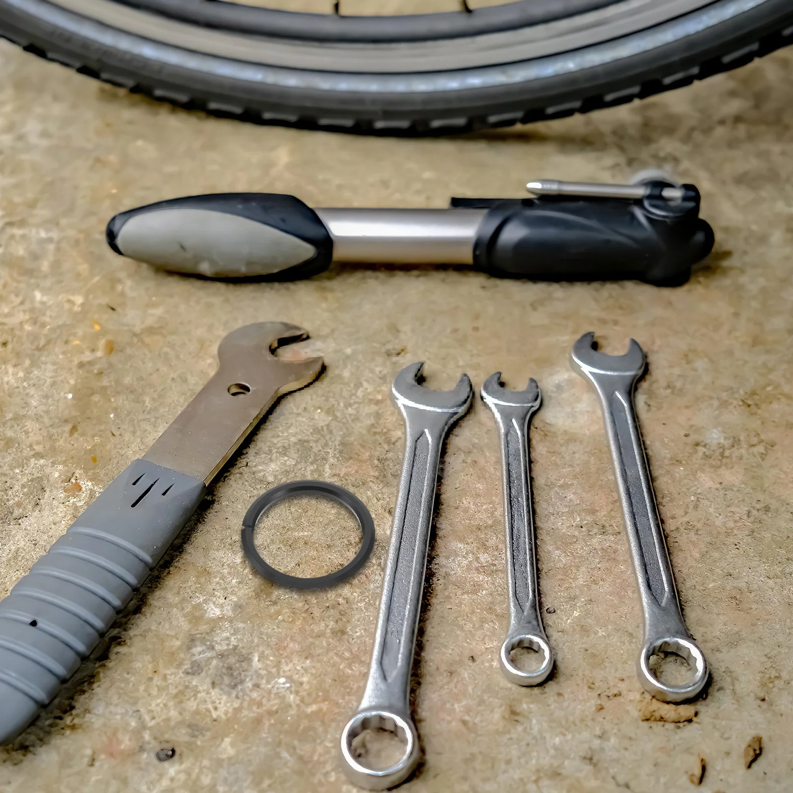 

4pcs Bicycle Headset Spacer Kit 1.5 Inch Aluminum Alloy Tapered Fork Spacer For Road Mountain Bike Front Fork Open Crown Races