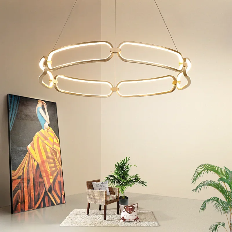 Modern Luxury Living Room, Dining Room,  Creative Bar, Front Desk, Online Red Circle, Designer, Round Art Lamp,Pendant Light