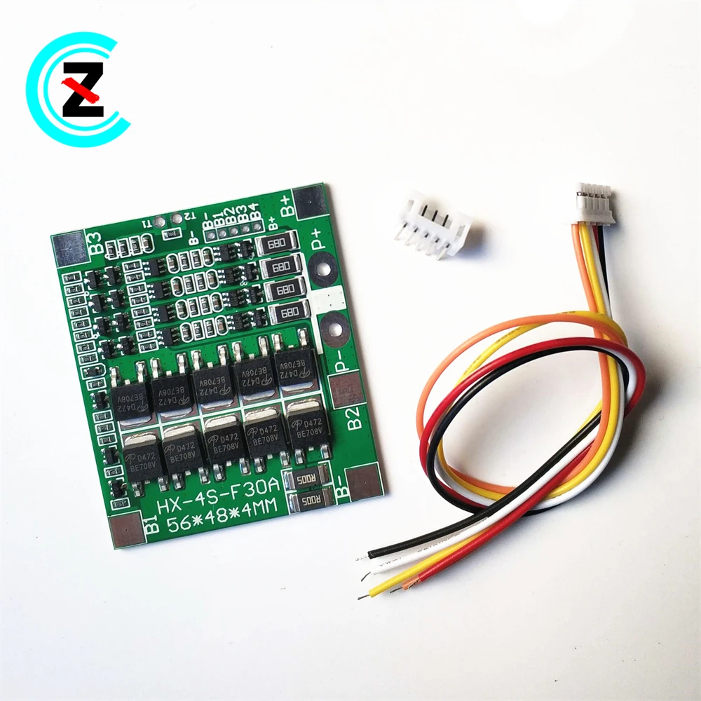 4 string 14.8V lithium battery protection board with balanced 12.8v lithium iron phosphate battery protection board HX-4S-F30A