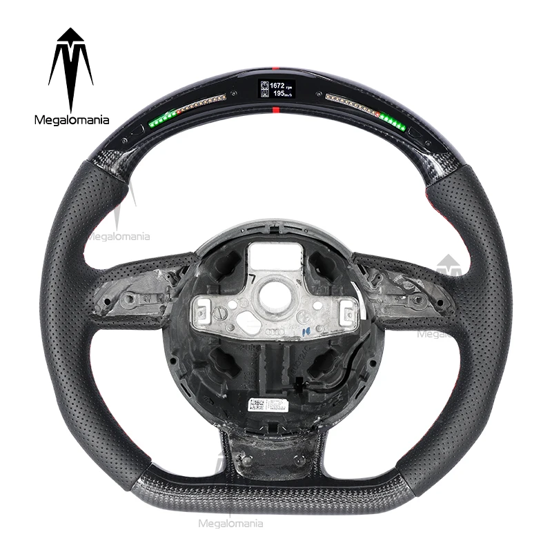 

Modified Fit for audi B8.5 S4 S5 RS5 RS6 Q5 Q7 Carbon Fiber Perforated Leather Steering Wheel