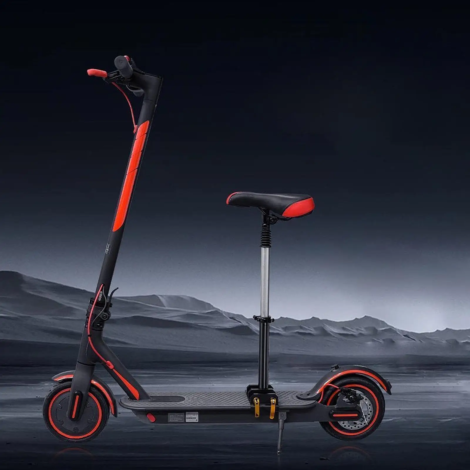 

Electric Scooter Seat Cushion Scooter Accessories Shock Absorbing for Adults PU Cushion without Punching for M365, 1S, Pro