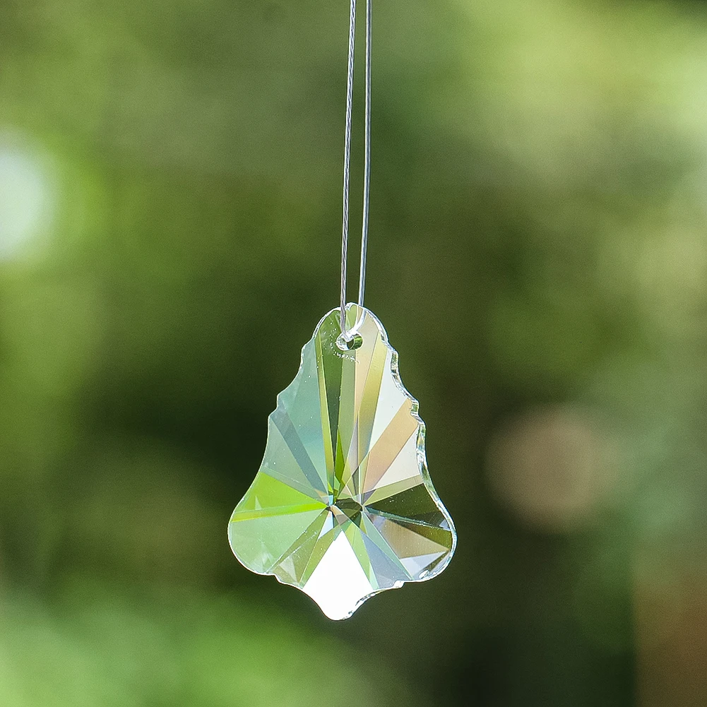 Clear Crystal Christmas Tree Ornament Faceted Prism Suncatcher Light - Catching Home Sparkle Prism Effect Christmas Decoration