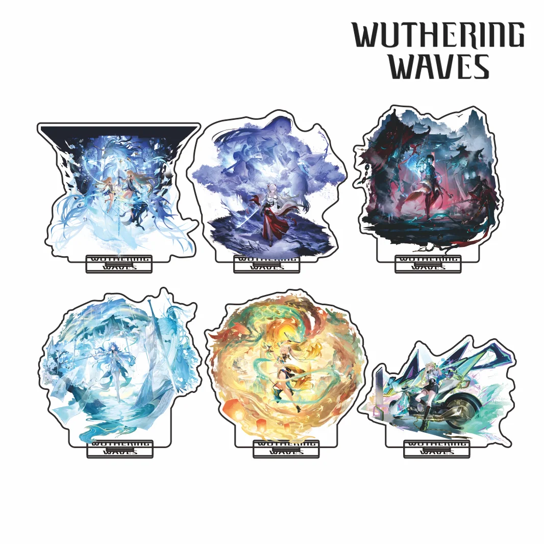 Wuthering Waves Series 2026 New Arrival Acrylic Stand Keychain Cartethyia Qingxiao Hiyuki Game Splash Art Desktop Decor Gift