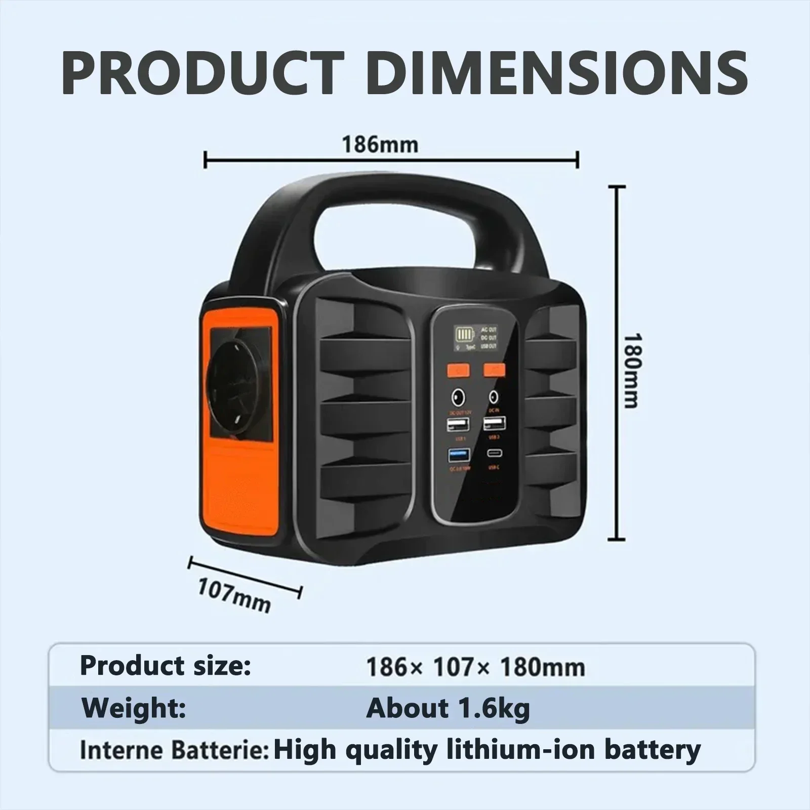 Purfield ที่ชาร์จไฟในแบตสำรองแบบพกพา220V 150W 42000mAh สถานีฉุกเฉินพกพาได้สำหรับตั้งแคมป์กลางแจ้ง