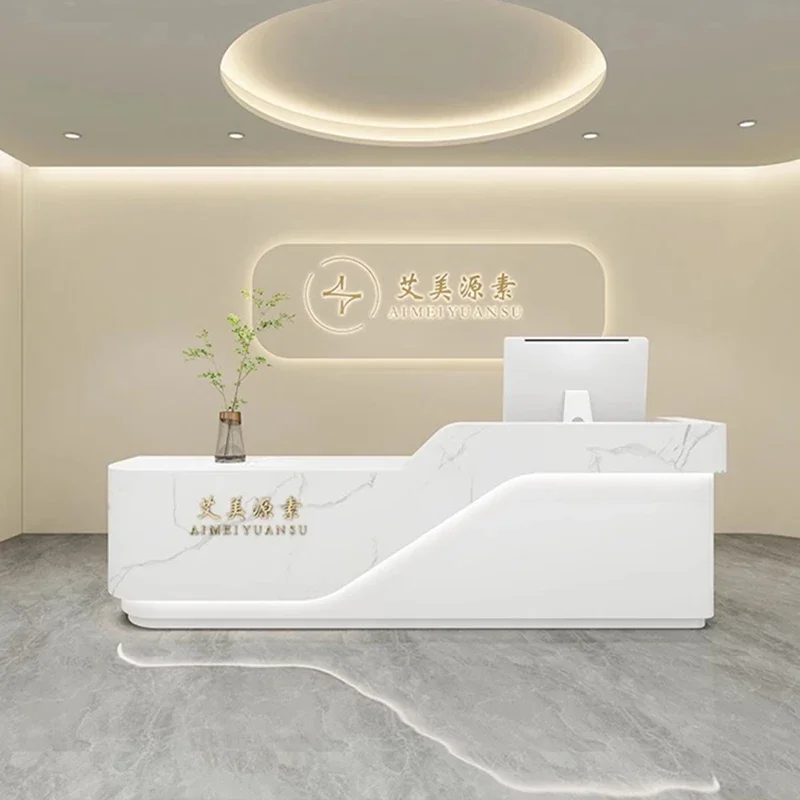 Professional Office Furniture Bar Counter For Beauty Salon Cash Advanced Desk Entrance Tables Restaurant Reception Long Front