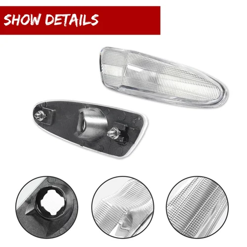 Imagen 2 del producto Para guardabarros delantero de coche, marcador lateral, carcasas de luz de señal de giro para Toyota SUPRA MK4 1997 1998 y Celica ZZT230 ZZT231 2000-2005, sin bombilla
