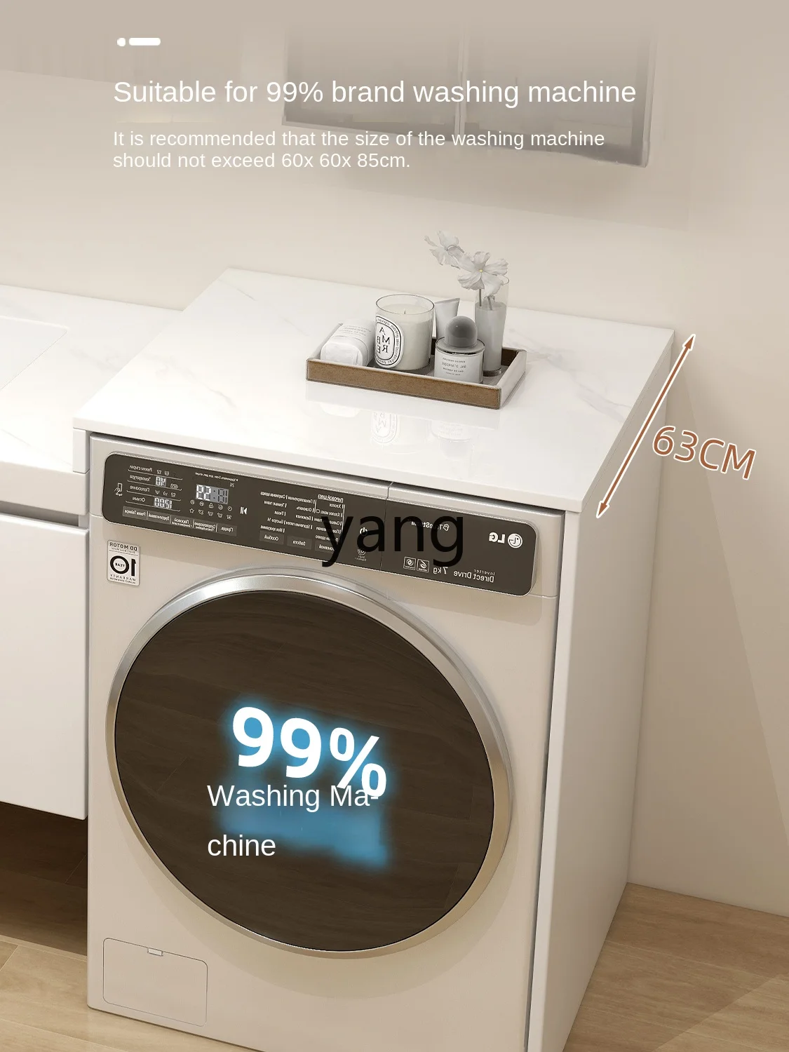 Yjq Bathroom Cabinet Wash Basin Combination Washing Machine Balcony Integrated Washing Machine Balcony Wash Wardrobe