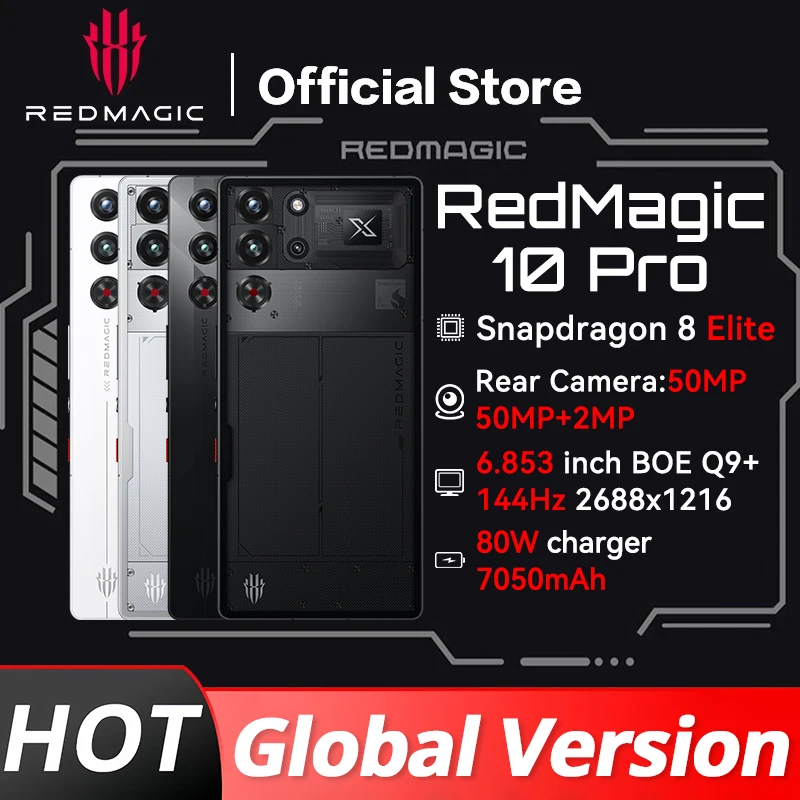 World Premiere Global Version RedMagic 10 Pro 5G Gaming Phone 6.853