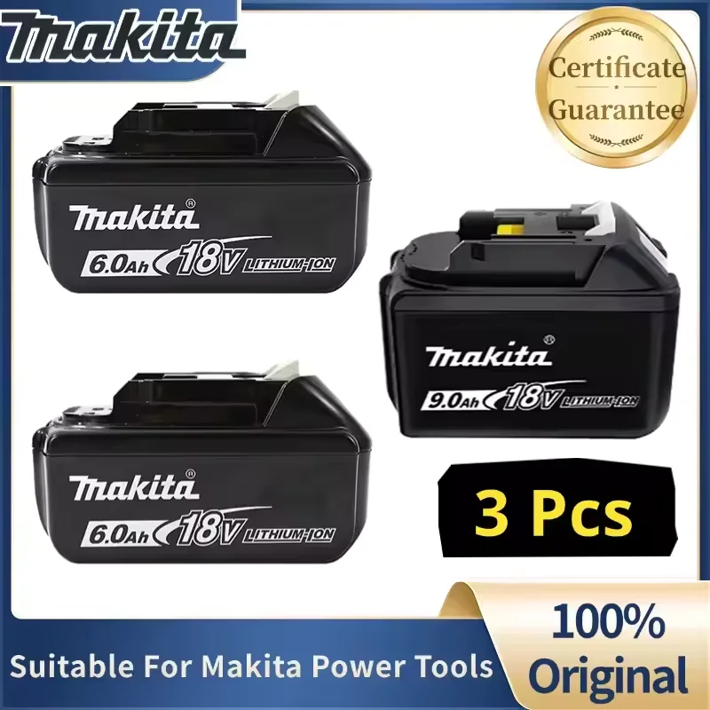 

Original Makita 6Ah/5Ah/9Ah for Makita 18V Battery BL1830B BL1850B BL1850 BL1840 BL1860 BL1815 Replacement Lithium atteryB