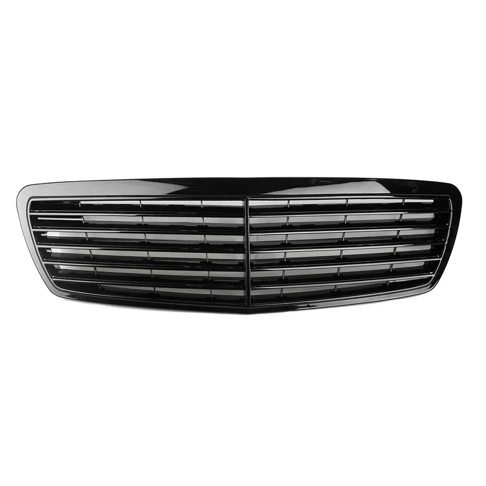 Gloss Black ABS Car Front GrilleStyle Grill For Mercedes Benz W211 E-CLASS E320 E350 E430 E500 2002 2003 2004 2005 2006 FAST