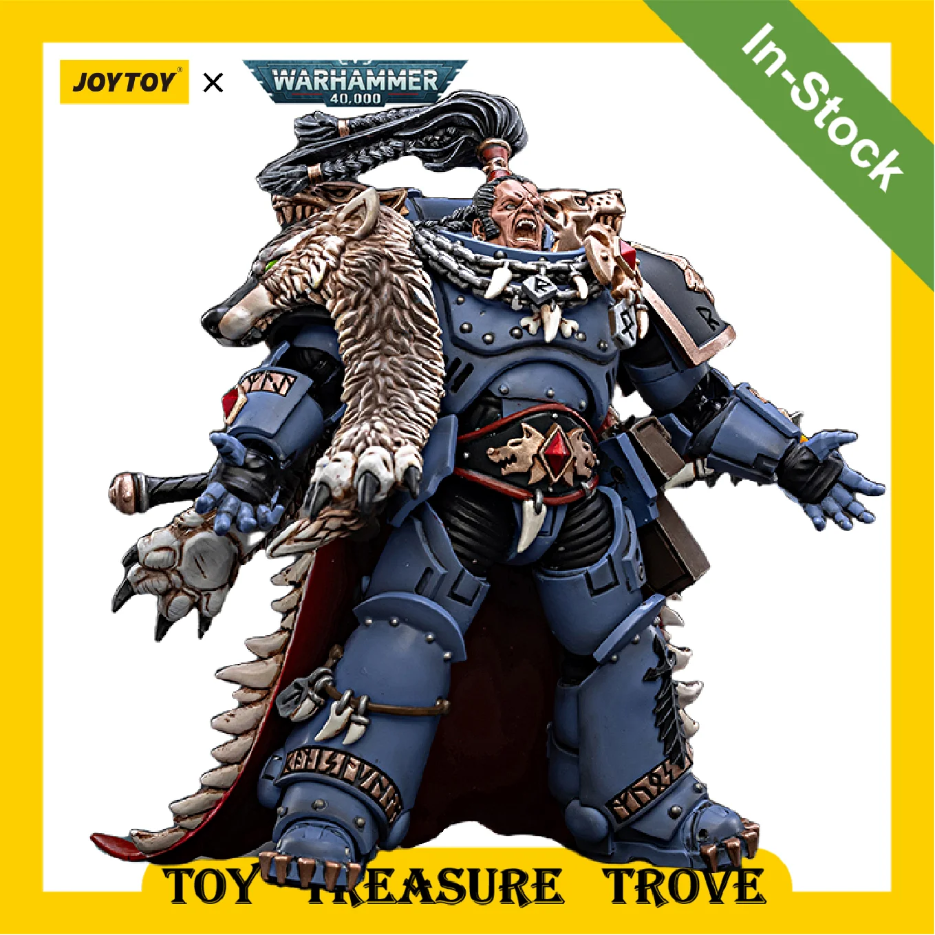 

[IN STOCK] JOYTOY Warhammer 40k 1/18 Action Figures Space Wolves Ragnar Blackmane Colleciton Toy Anime Figure