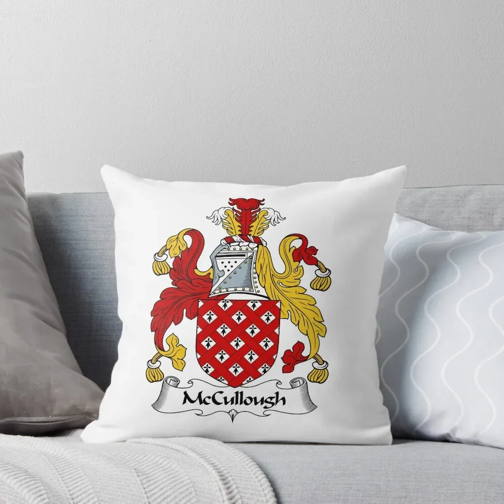 McCullough Coat of Arms / McCullough Family Crest Throw Pillow Decorative Cushion Christmas Covers pillow