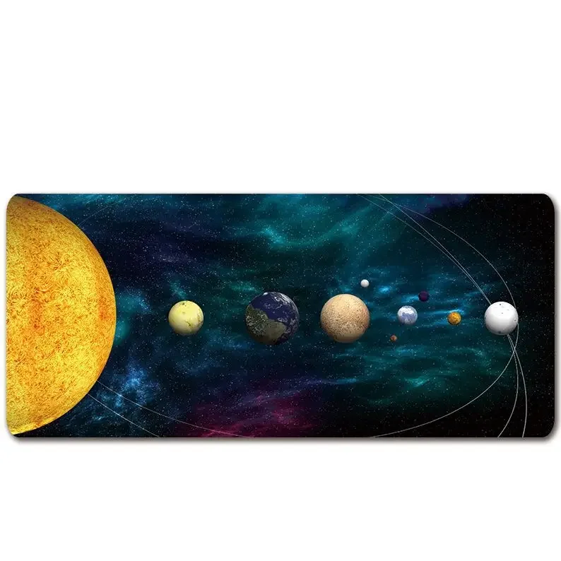 Grand tapis de souris antidérapant pour clavier d'ordinateur, tapis de table, tapis de bureau, jeu créatif, ciel étoilé, super grand XL, 800x300x2mm