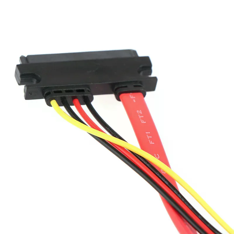 7+15 Pin 22P SATA Conjoint CD/DVD HD Hard Disk Cable 20/40cm 2-in-1 7Pin SATA DATA + 2.0mm 4Pin Power Combo