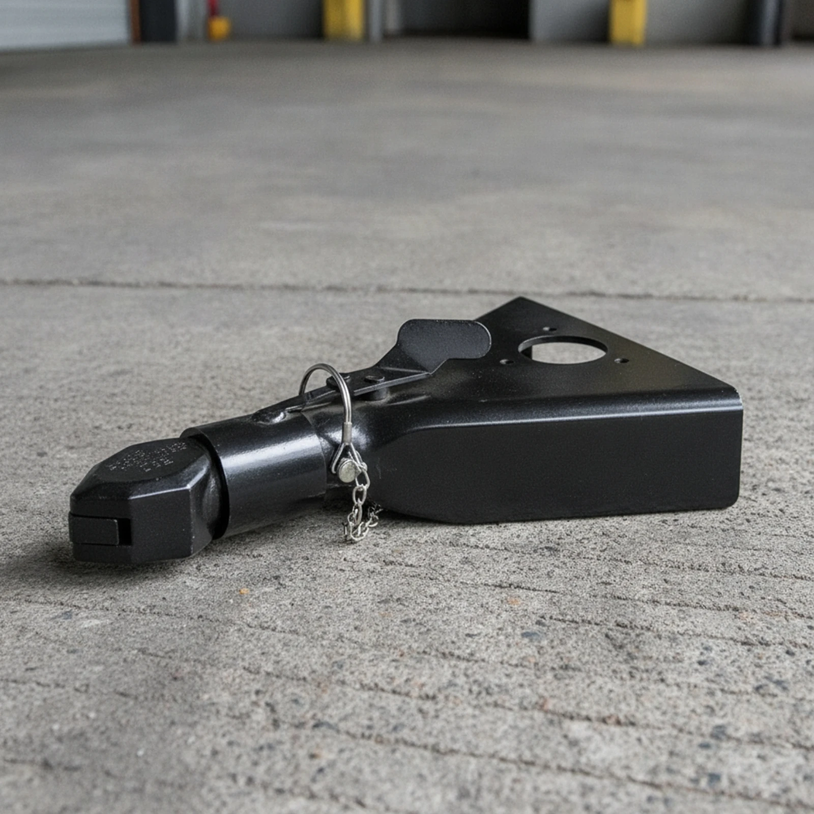 Triangular-Frame Trailer Coupler Forged Triangular-Frame Coupler Locking Pin Reinforced Trailer Hitch Lock Rust-Resistant
