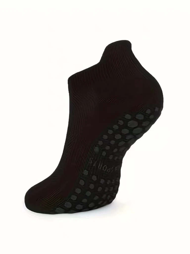 1 Paar Grip-Pilates-Socken für Damen, Yoga-Sportsocken für Barre, Ballett und Barfuß-Workout – Detail 5