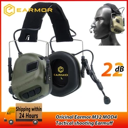 EARMOR M32 Earmuffs Active Headphones for Shooting Electronic Hearing Protection Ear Protect Noise Reduction Hunting Headphone