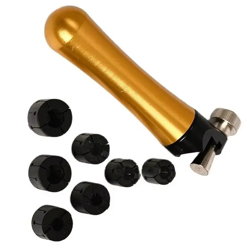 HRBAJ-Setter Diamond Stone Ring Setting Tool Clamp With Aluminium Wooden Handle Jewellery Processing Kit Jewelry Tools