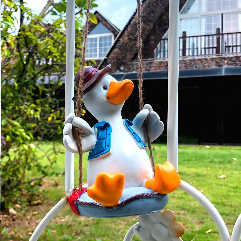 swing duck pendant garden courtyard kindergarten decoration animal pendant cute ornament gift