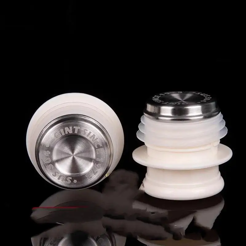 1 pçs copo térmico acessórios garrafa térmica rolha de aço inoxidável silicone produto comestível chaleira capa s/l peças reposição