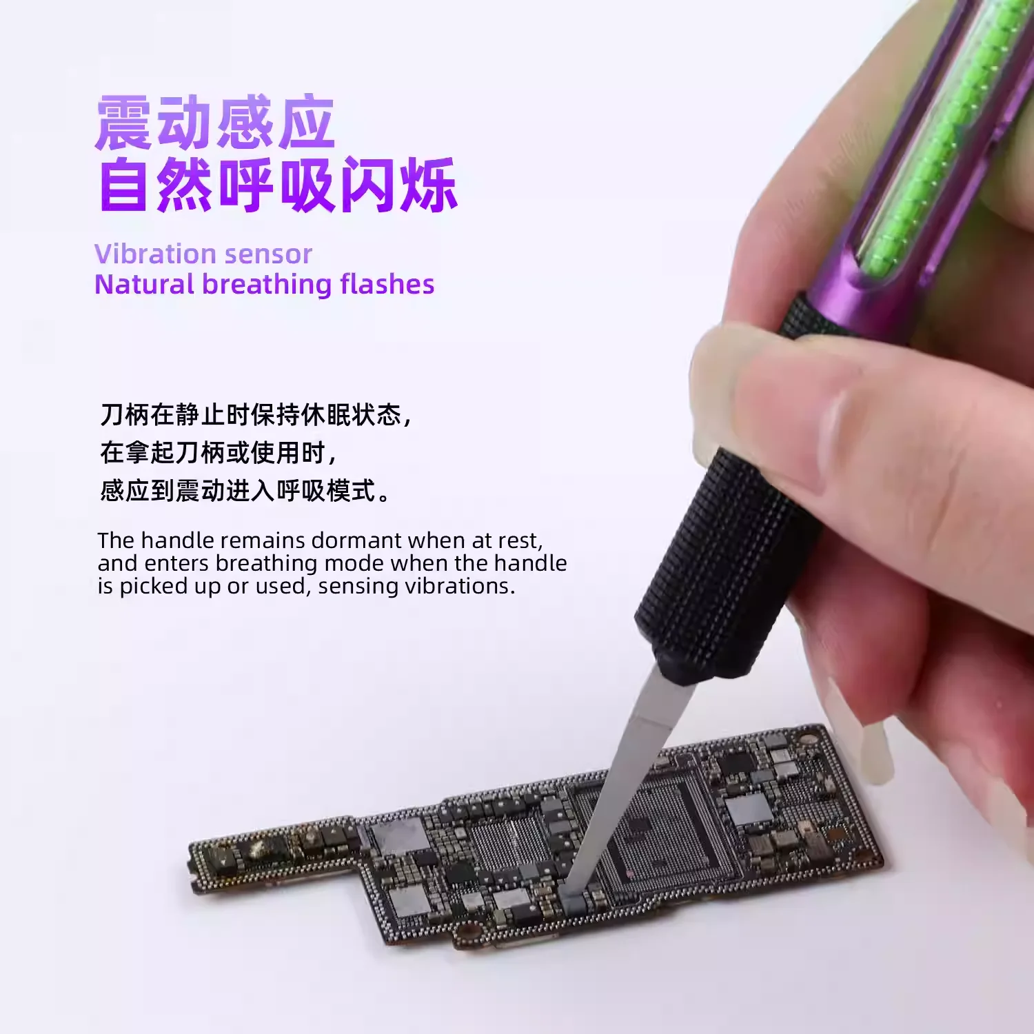 LUBAN LED Repair Tool Holder with Magnetic Charging Vibration Induction Auto Sleep for Mobile Phone Precision Repair Tools