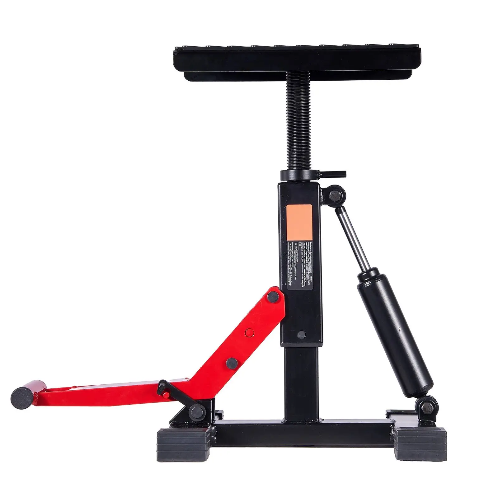 Dirt Bike Lift Stand, Motorcycle Jack 1200lbs Capacity and Hydraulic Operation, Hoist Table Adjustable Height 9.8
