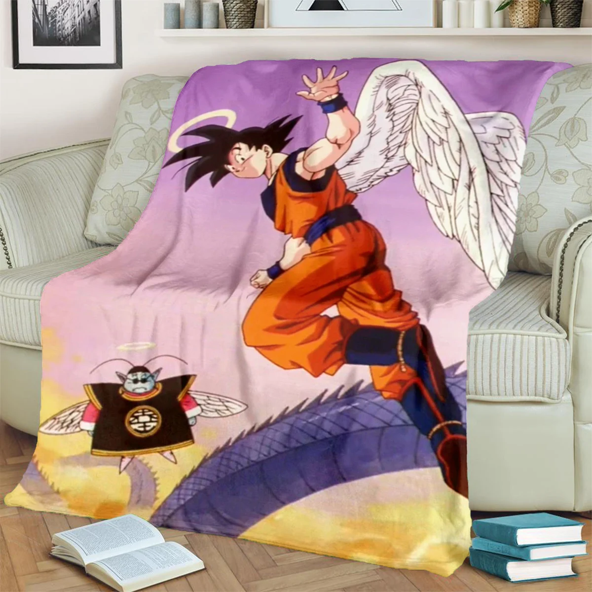Warme, bequeme Decke Dragon Ball! Bedruckter Flanell für Schlafzimmer, Sofas, Betten, Stühle, Picknicks, Reisen