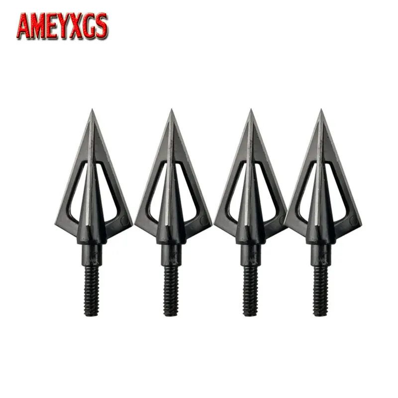 6/12/18/24pcs Hunting Arrowheads 100 Grain Stainless Steel Blades Broadheads for Archery Shooting Bow Hunting Arrow Head