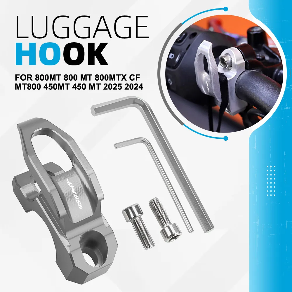 

Motorcycle Hook Helmet Holder For CFMOTO 800MT 800 MT 800MTX CF MT800 450MT 450 MT 2025 2024 Luggage Clamp Bag Holder Hanger