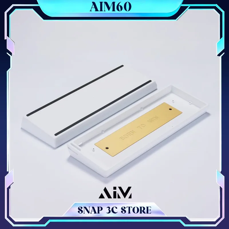 

Корпус для клавиатуры AIM60 из алюминия для Wooting 60HE+/HEV2, универсальная магнитная клавиатура GH60 с переключателями RAKKA V2, DIY игровая клавиатура