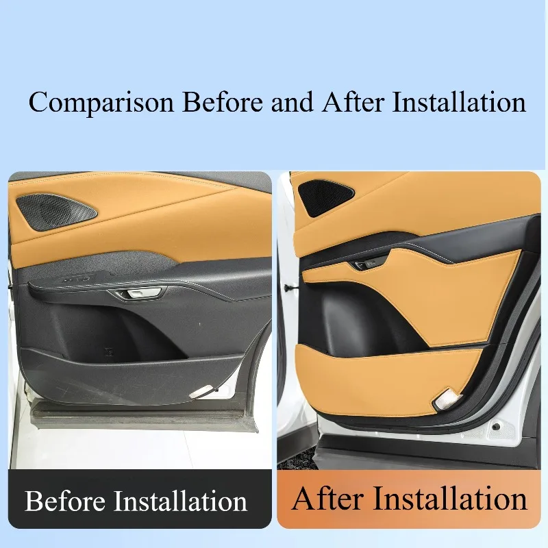 For Lexus RX/NX 2022-2025 Door Anti‑Kick Mat Anti‑Scratch Protective Pad Custom Precise Fit Durable Interior Mod Car Accessories