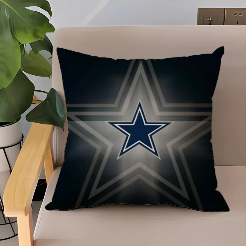 DallaS CowboyS Pillowcases 40x40 Cushions for Decorative Sofa Cover Cushion Cover 40x40cm Pillowcase for Living Room Short Plush