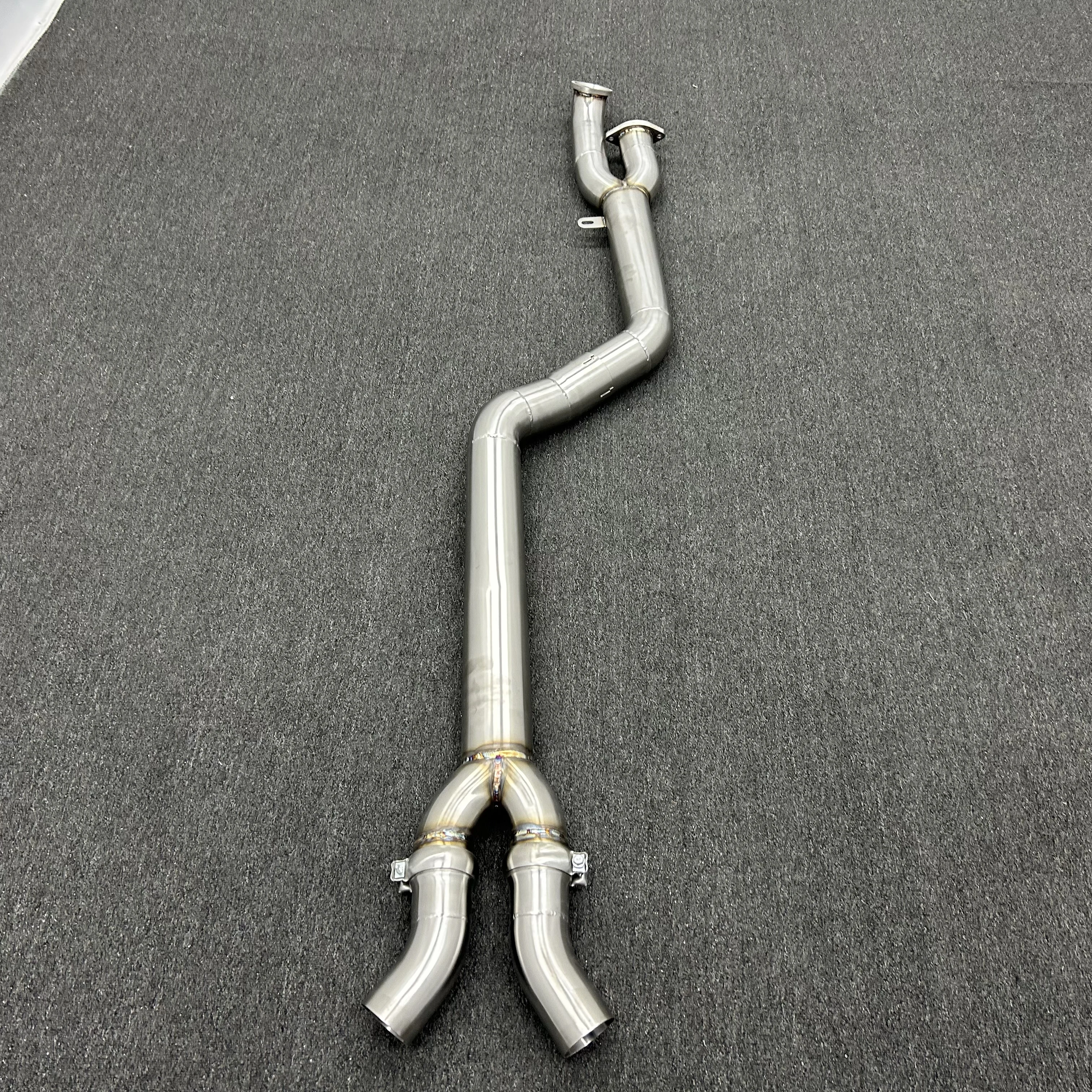 ACE Edelstahl Free Flow Einzel-Midpipe für BMW M3 G80 M4 G82 M2 G87 S58 3.0T Auspuffanlagen Resonatorloses Midpipe – Detail 12