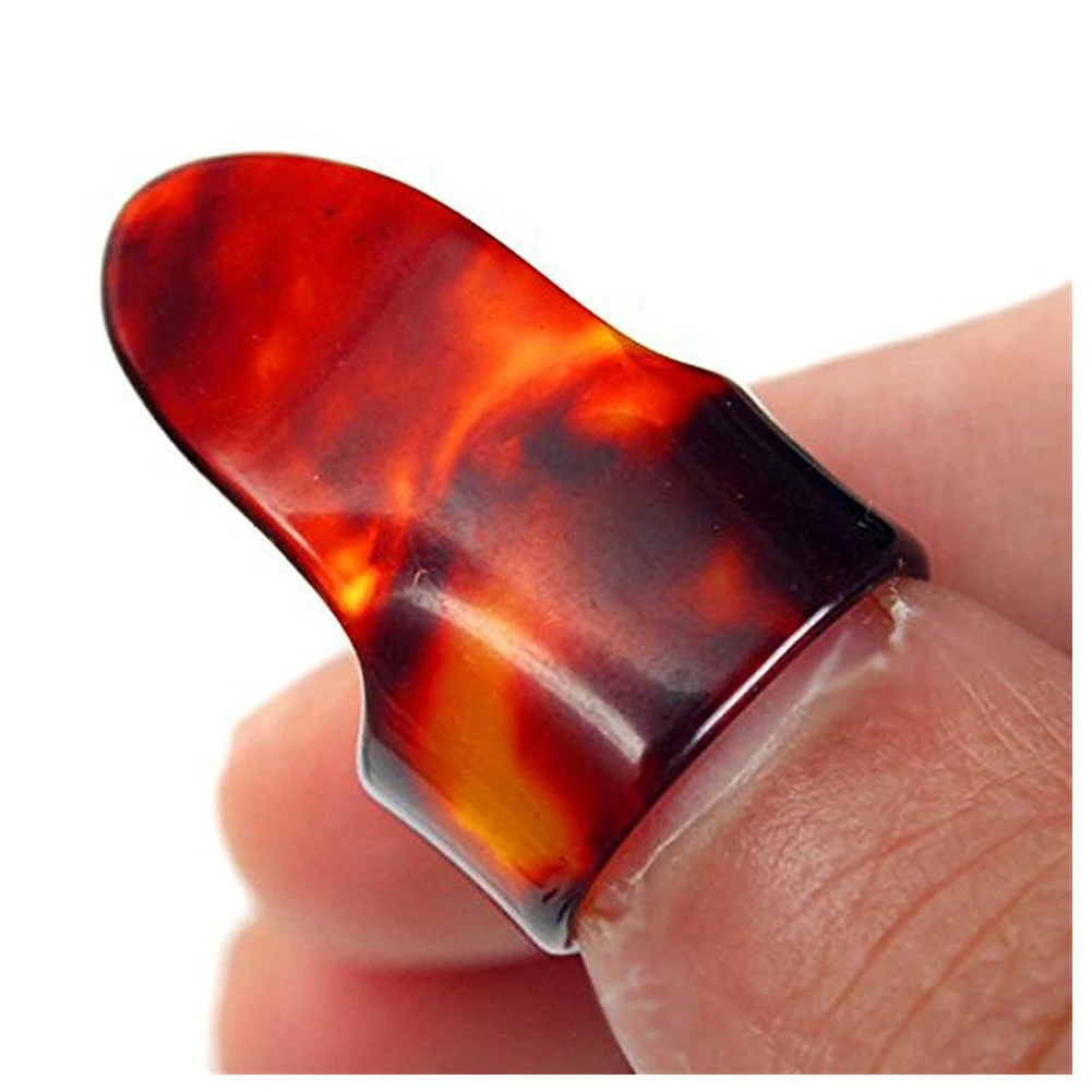 A98T15pcs Guitar Picks humb Finger Picks Metal + plastic