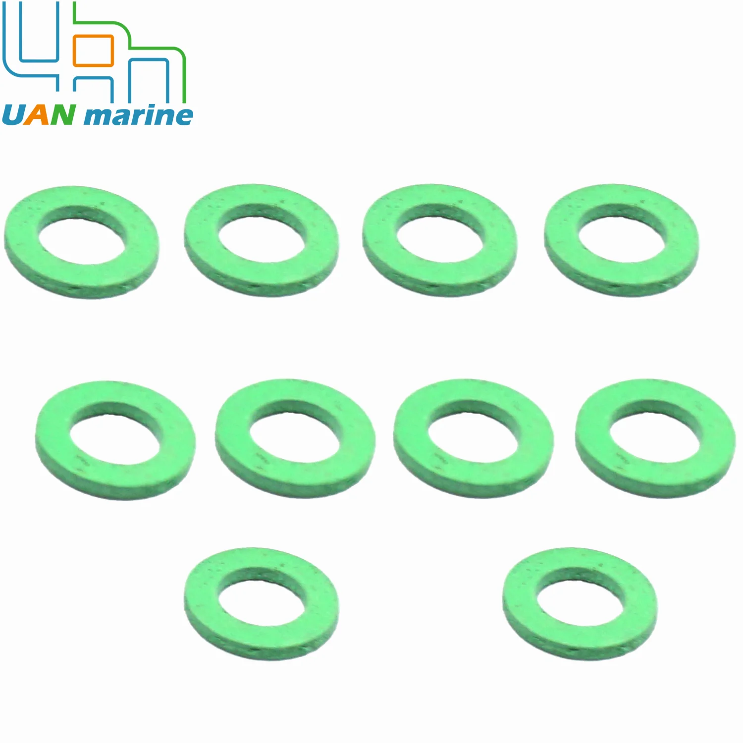 Juego de juntas de tapón de drenaje de caja de engranajes de 10 Uds para Motor fueraborda Suzuki 70 - 250 hp 09168-10034 juntas de sellado comunes